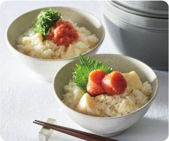 明太チーズごはん