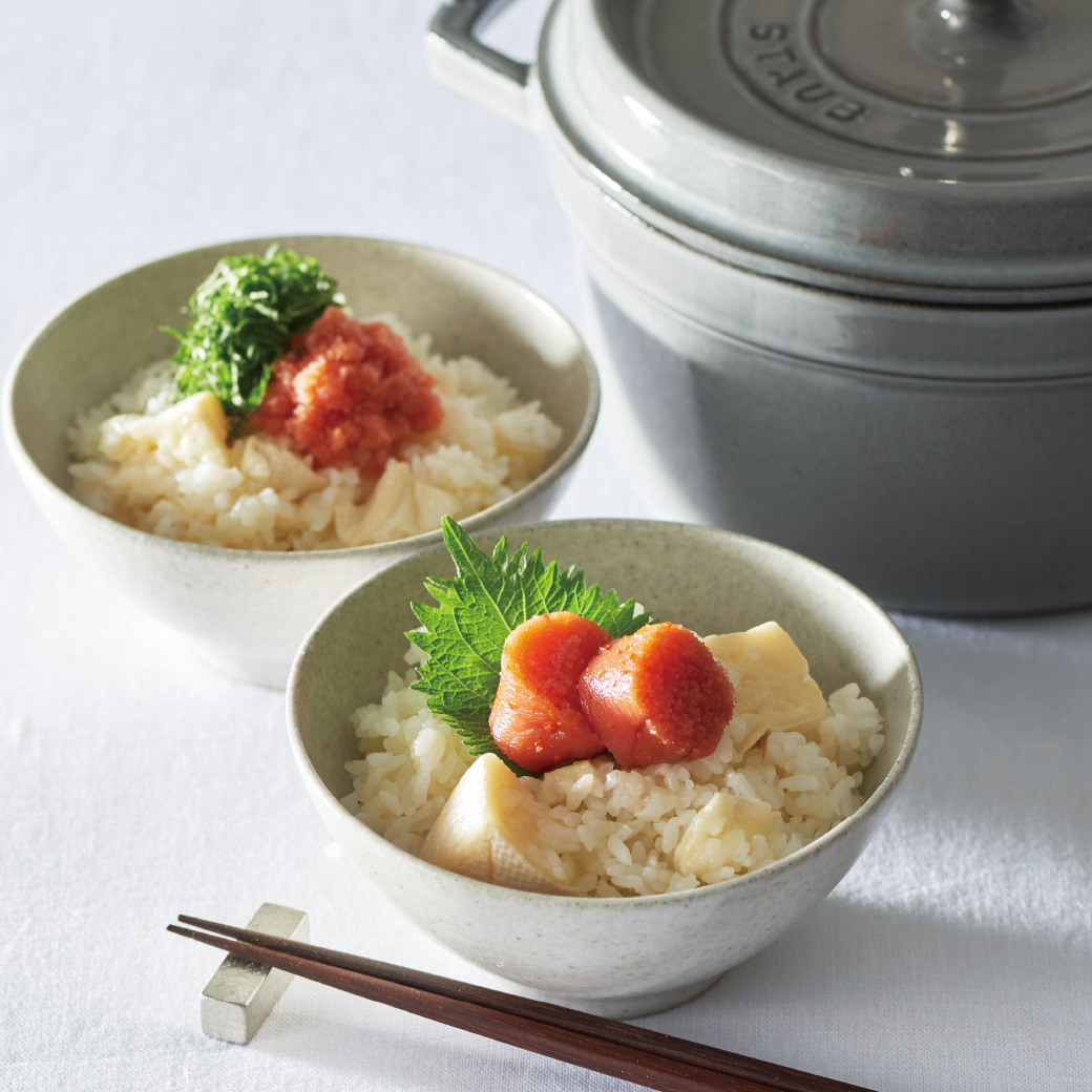 明太チーズごはん