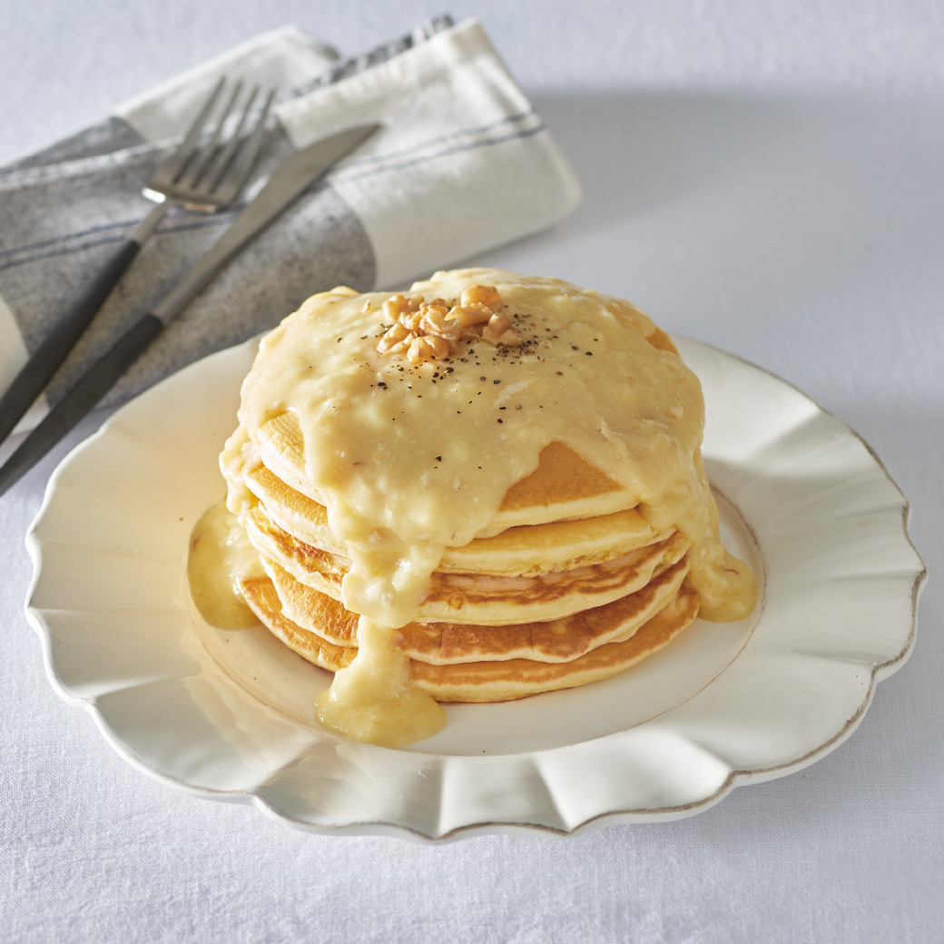 とろとろチーズのパンケーキ